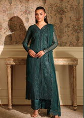 Ensembles By Azure Festive Embroidered Chiffon 3 Piece Unstitched Suit AZU25EFE D-ENCHANTED FOREST